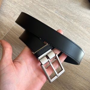 Oobe genuine black leather belt size L